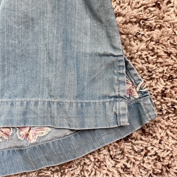 💙 Vintage JM Collection Butterfly Embroidered Chambray Shirt Women’s Size 16W - Picture 13 of 16